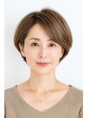 ショートカット・レイヤーカット×白髪ぼかし