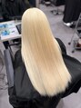 アンダーバーホワイト 南海難波店(_WHITE) ブリーチ毛でも艶感重視の仕上がり