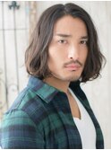 カジュアル大人重めくせ毛風ニュアンスパーマヘアb仙台愛子