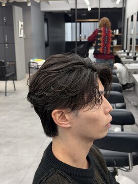 オーバルバイアピッシュ(OVARL by apish) フェザーパーマ/毛流れパーマメンズパーマ人気パーマ