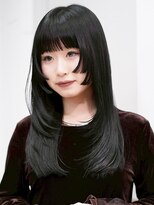 アルバム 池袋(ALBUM)&nbsp;前髪カットロング韓国ヘア顔周りレイヤー_F21486