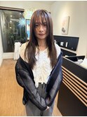 ナチュラルモード顔周りレイヤーロング