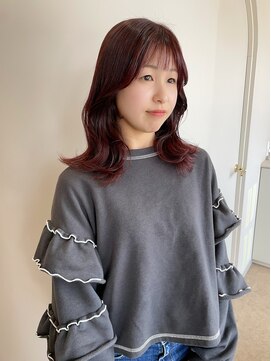 クム(QUMU) ピンクブラウン×レイヤー