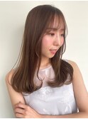 春カラー/ココアベージュ/韓国ヘア/ワンカールブリーチなしp上尾