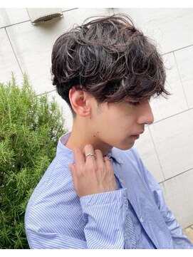 クオル キャスト 神戸三宮(QOL×cast) 無造作シャドウニュアンスマッシュパーマ