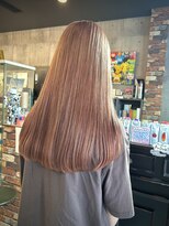 ルーナヘアー(LUNA hair)&nbsp;ブリーチリタッチピンクベージュカラー10代20代30代40代