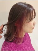 ピンクベージュ×インナーピンク