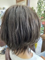 ヘアデザイン マノス(hair design mano's)&nbsp;束感ショート/オリーブベージュ/ヴェールカラー/ボブウルフ