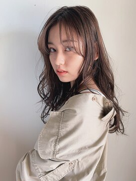 クラフト ヘア デザイン(CRAFT HAIR DESIGN) ニュアンスウェービーロング×スモーキーベージュ