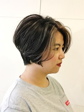 アド もんでん 【フェイスフレーミングハイライト☆美ショートボブ】