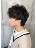 横顔が素敵に決まるスパイラルウルフ【表参道、青山、原宿】