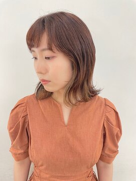 エンドリンク(endlink) 顔まわりレイヤーボブ×インナーカラー