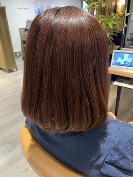 ジャストビューティ ルフレ 金沢八景店(Just Beauty Rufure) ボブ/カーキグレージュ/大人かわいい/フェザーバング