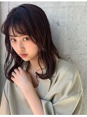 【stylist SAYAKA】 ワンカール×顔まわりレイヤー Style