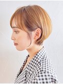 ナチュラルショート_チェリーブラウンフェミニンロング_ba406831