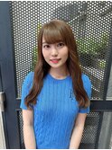 【salon de MiLK 原宿】ミントベージュつやつやカラー