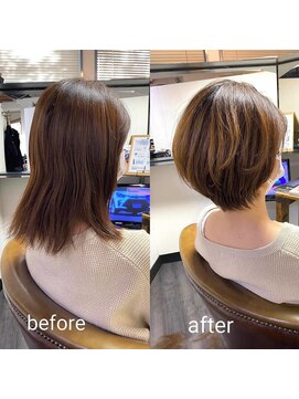 カミケン 方木田店(kamiken.) すっきり×ふんわり メリハリ大人ショート【カミケン方木田店】