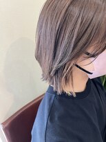 アメイジングヘアー 千歳店(AMAZING HAIR)&nbsp;イヤリングカラー/ブリーチ/透明感/シルキーベージュ/ハイトーン