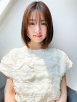 20代30代/小顔ボブ/縮毛矯正/酸性ストレート/髪質改善