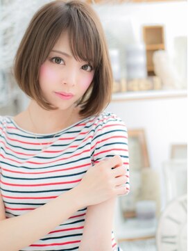 モッズヘア 越谷(mod's hair) 斜めバンググレーベージュ小顔前下がりボブc5越谷20代30代40代