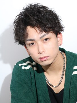 ネイビー 表参道(NAVY) ツイスパショート　メンズショート　メンズパーマ