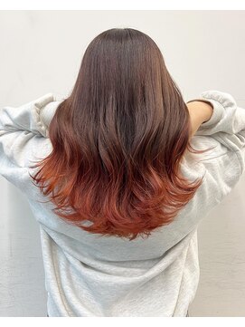 アライブ キチジョウジ(ALIVE Kichijoji) 【ALIVE吉祥寺】オレンジブラウングラデーション