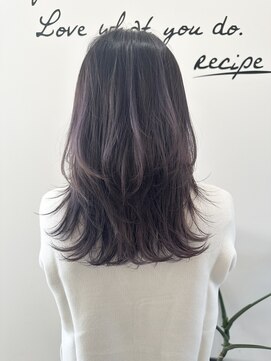 レシピ(recipe) バレイヤージュ　バイオレット