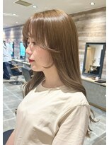 トッカ 札幌(tocca) 【熊澤】Wカラー◎ミルクティーブラウン