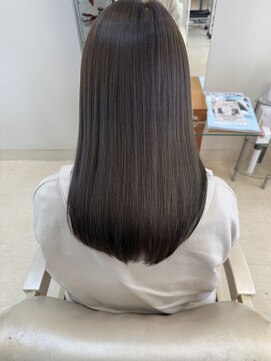 美容室 フラット(FLAT) 髪質改善 美髪カラー(オリーブアッシュ)