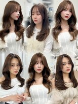 ハピネス 梅田茶屋町店(HAPPINESS)&nbsp;韓国風/レイヤーカット/顔周り/顔まわり/髪質改善/ベージュ