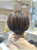 ショートボブ/アッシュブラウン
