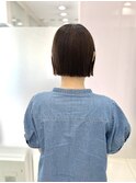 ボブヘア／ストレートパーマ／髪質改善／髪質改善トリートメント