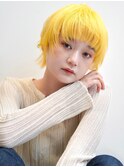 イエローカラー/ショートウルフ