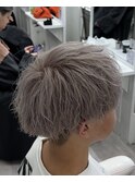 刈り上げマッシュ×シルバーカラー