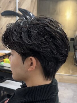 ビカムメンズヘアー 栄店(become men's hair) (大人の毛流れ)ジェントルパーマダウンパーマニュアンスパーマ