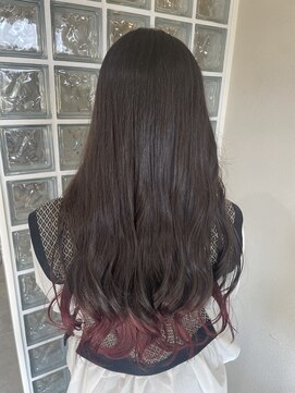 ボアップ 新居浜店(boappu) #裾カラー#カラー#デザインカラー#ブリーチカラー