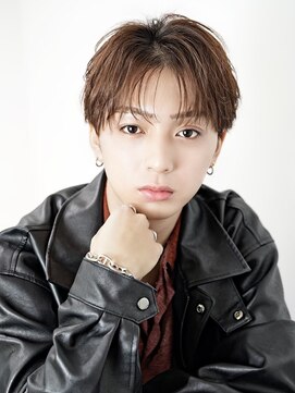 オーシャントーキョー 心斎橋(OCEAN TOKYO WEST) シースルーセンターパートツーブロックラウンドマッシュウルフ