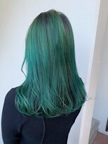 salon de MiLK 札幌大通店【サロン ド ミルク】 *派手髪!カラーバターで作るエメラルドグリーン