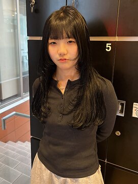 インク サカエ(inq sakae) 艶髪ワンカラー/透明感/顔まわりカット/レイヤーカット