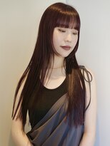ニコフクオカヘアーメイク(NIKO Fukuoka Hair Make)&nbsp;[NIKO]ワインレッド/ボルドーカラー/姫カット/ロングレイヤー