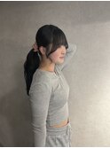 結んで盛れる顔周りカット◎