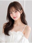 くびれセミロングワンホンヘアアッシュグレー顔まわりレイヤー◎