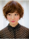 クセ毛風カールショート