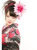 卒業式前撮りプラン♪「ピンクエクステサイドスジ盛りカール」
