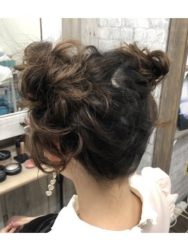 ヘアセット専門店 ナゴミ 渋谷店(nagomi) ２つおだんごヘア/ヘアメイク/ヘアセット/編み込み/三つ編み