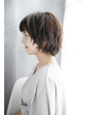 吉祥寺3分/マニッシュ美髪ネイビーカラーバターフレンチボブ/015