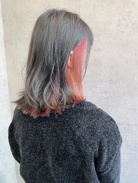 ノア ヘアデザイン 町田店(noa Hair Design) インナーカラー×パールオレンジ