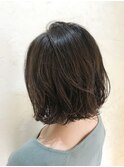 こなれ無造作ボブパーマ
