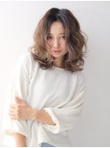 BERRY＿かきあげ＿マロンベージュ＿グラデーション_10代20代30代