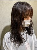 濡れ感ルーズパーマ